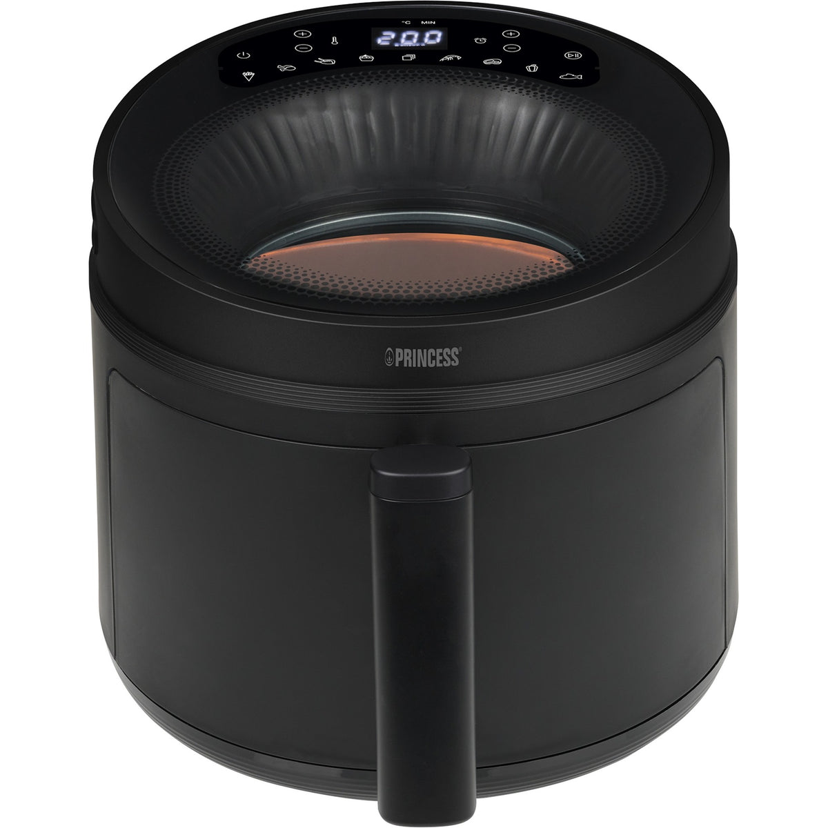 Princess cyclone vision airfryer varmluftsfrituregryde (sort, 5 liter)