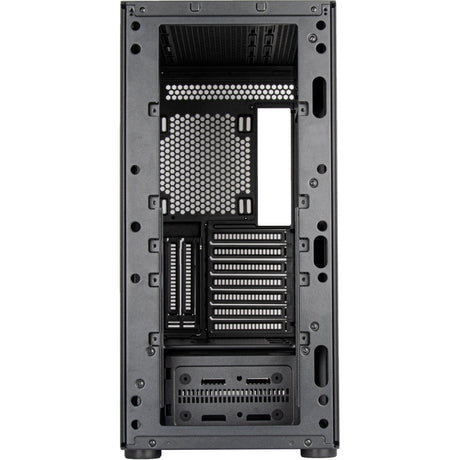 Silverstone sst-sed1-b midi tårnhus (sort | 2x USB-A | 1x USB-C)