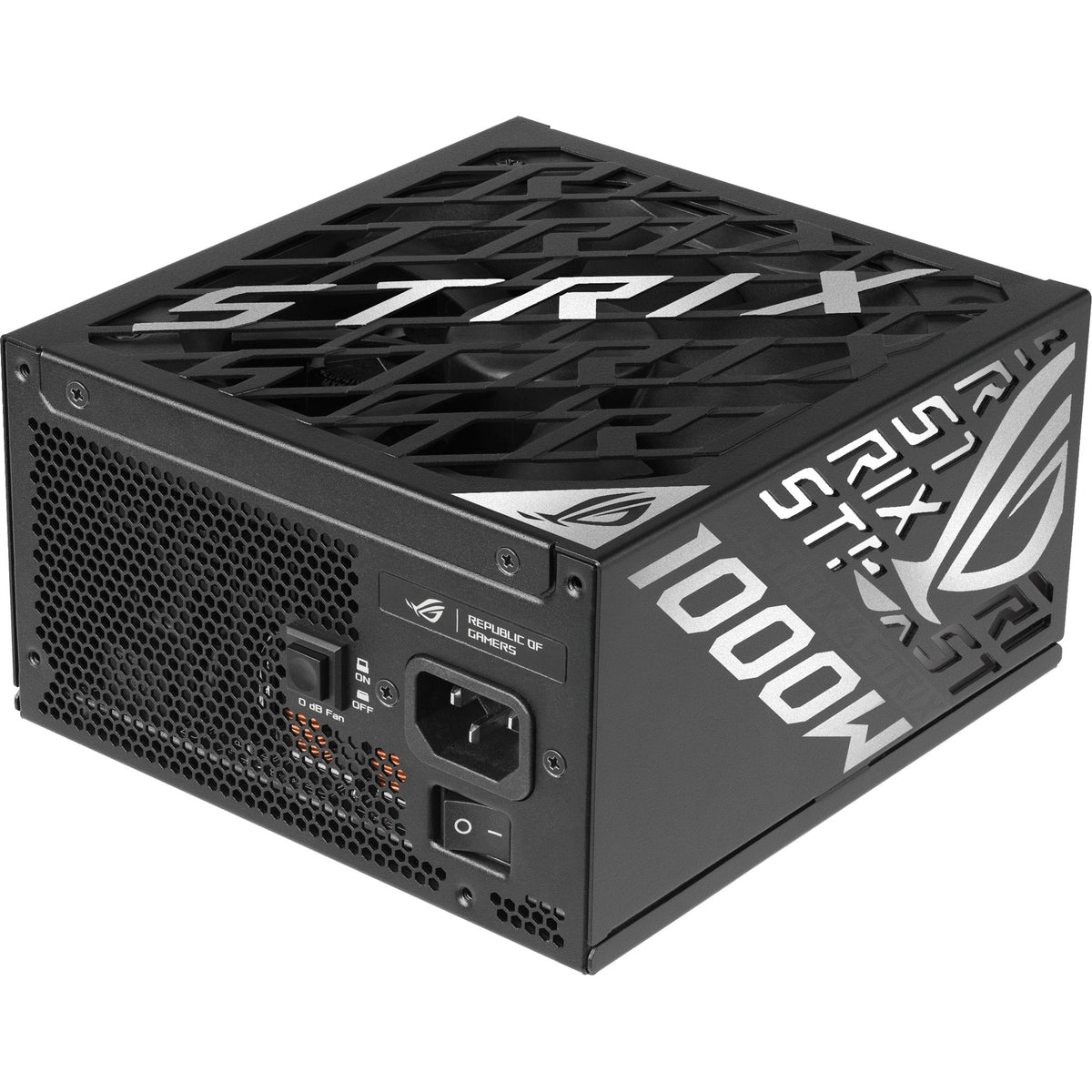 Asus rog strix platinum modulær 1000 watt strømforsyning (sort, 1x 12v-2x6, 4x pcie)