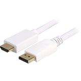 Sharkoon displayport 1.2 > hdmi-adapter (hvid, 1 meter, 4k)