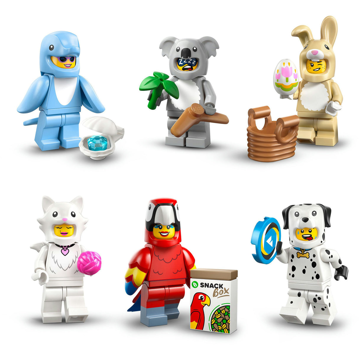 Lego minifigurer - serie 28: byggelegetøj til dyrekostumer (71051)