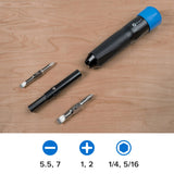 Ifixit narwhal 6-i-1 driver bit sæt (sort blå)