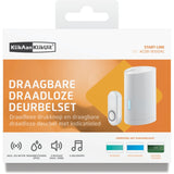 Klikaanklikuit acdb-9000ac - trådløs dørklokke - batteridrevet modtager - hvid
