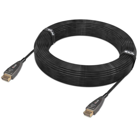Club 3d displayport 1.4 aktivt optisk ensrettet kabel (sort, 20 meter, 4k 120hz, 8k 60hz)