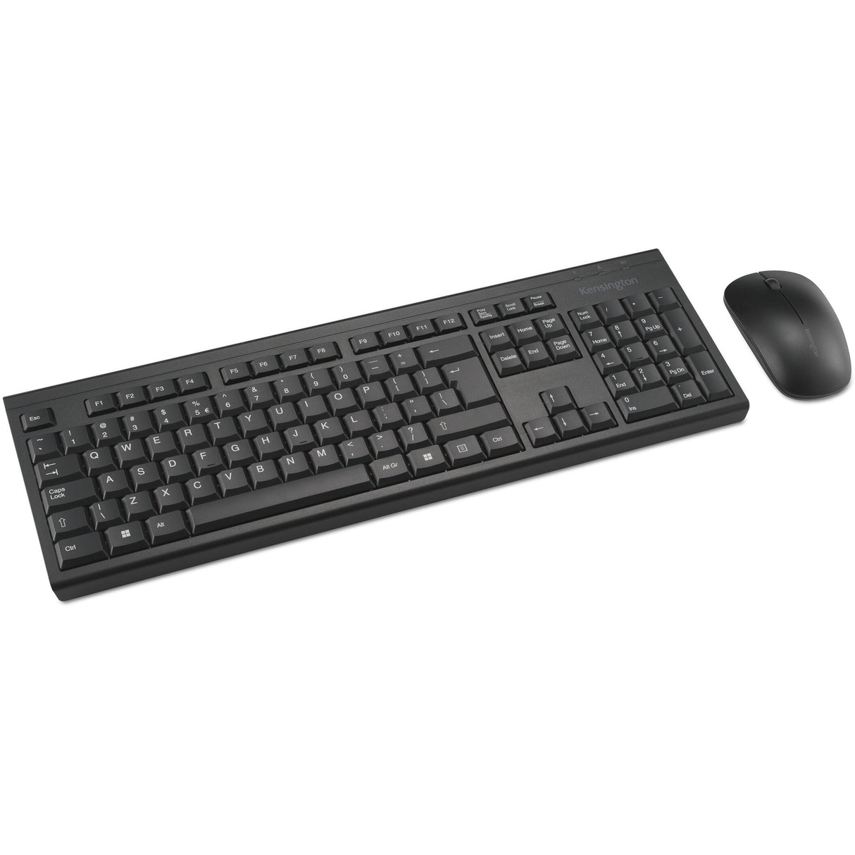 Kensington km150 eq trådløst desktop sæt desktop sæt (sort, us layout (qwerty), membran, 100%, 1200 dpi)