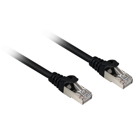 Sharkoon netværkskabel sftp, rj-45 med cat.6a (sort, 1 meter, halogenfri)