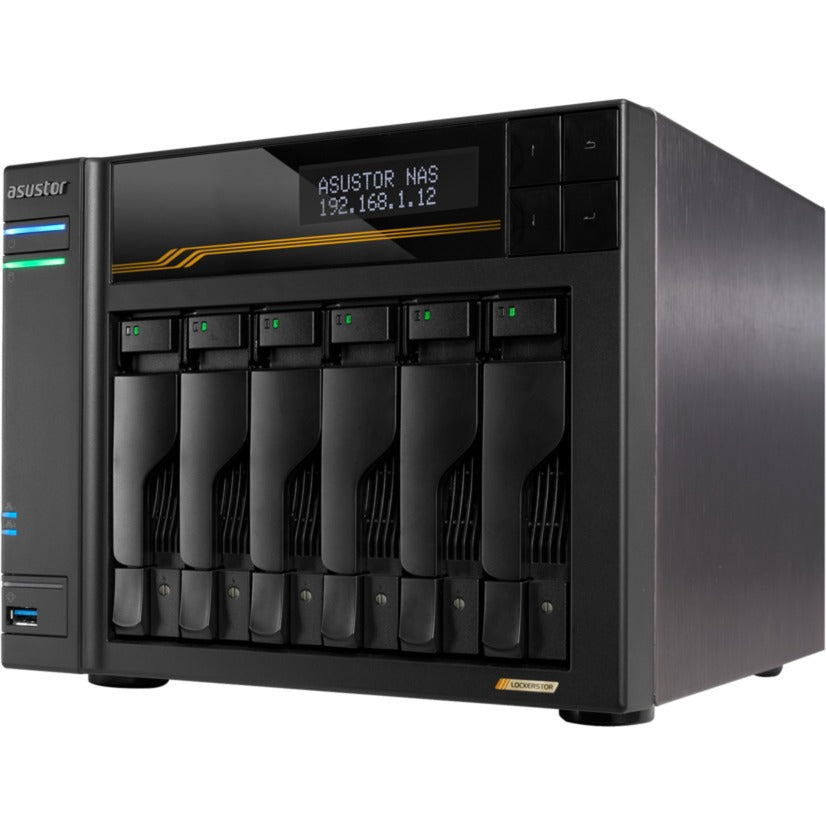 Asustor lockerstor 6 as6806t nas (sort)