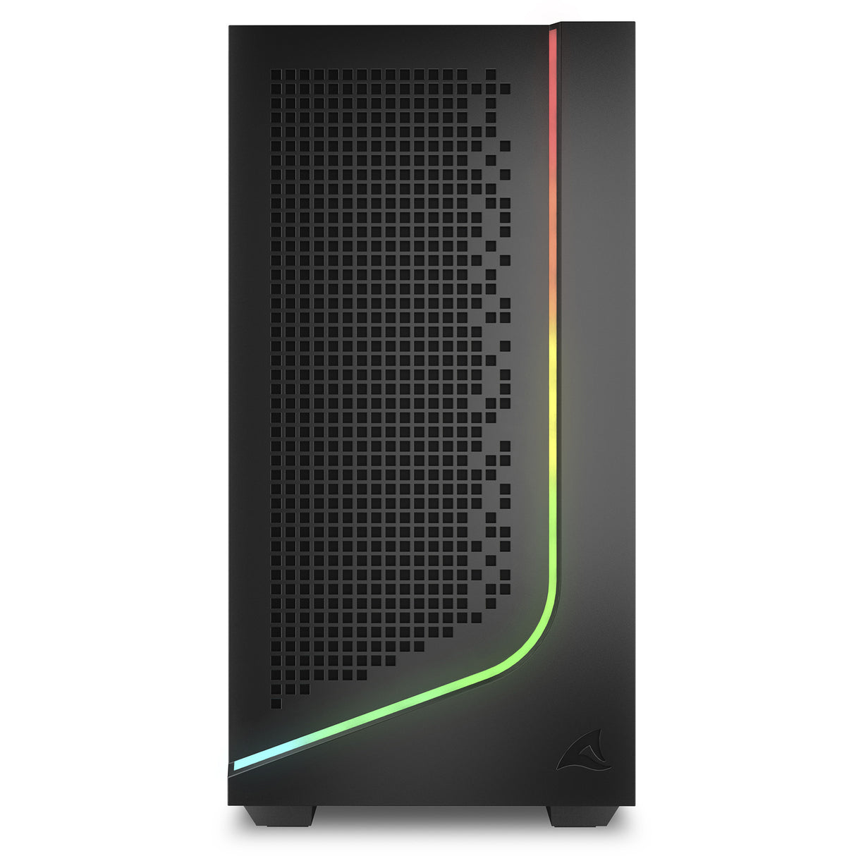 Sharkoon j1000 argb midi tårnhus (sort | 3x usb-a | rgb | hærdet glas)