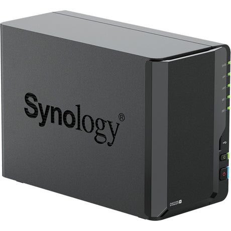 Synology diskstation ds225+ nas (sort, 1x 1GB LAN, 1x 2,5GB LAN, 2x USB 3.2 gen 1)