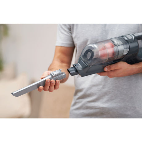 Black+decker bhfea18d1-qw 18v 2.0ah 2-in-1 steelstofzuiger met verwijderbare accu (18v 2.0ah accu en oplader inbegrepen)
