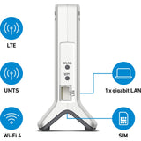 Fritz! box 6820 lte v3 international wlan lte router (hvid rød, 4g (lte), 3g 3g+ (umts hspa+), mesh wi-fi)