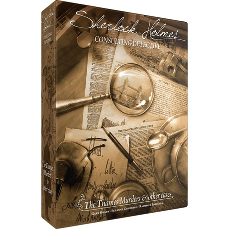 Asmodee sherlock holmes rådgivende detektiv: Themsen myrder andre sager brætspil (engelsk, 1 - 8 spillere, 60 - 90 minutter, fra 12 år)