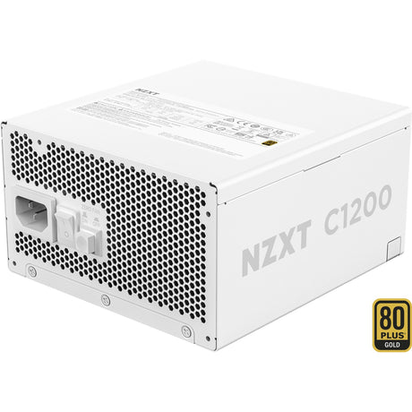 Nzxt c1200 gold atx 3.1 modulær 1200 watt strømforsyning (hvid, 1x 12v-2x6, 3x pcie)