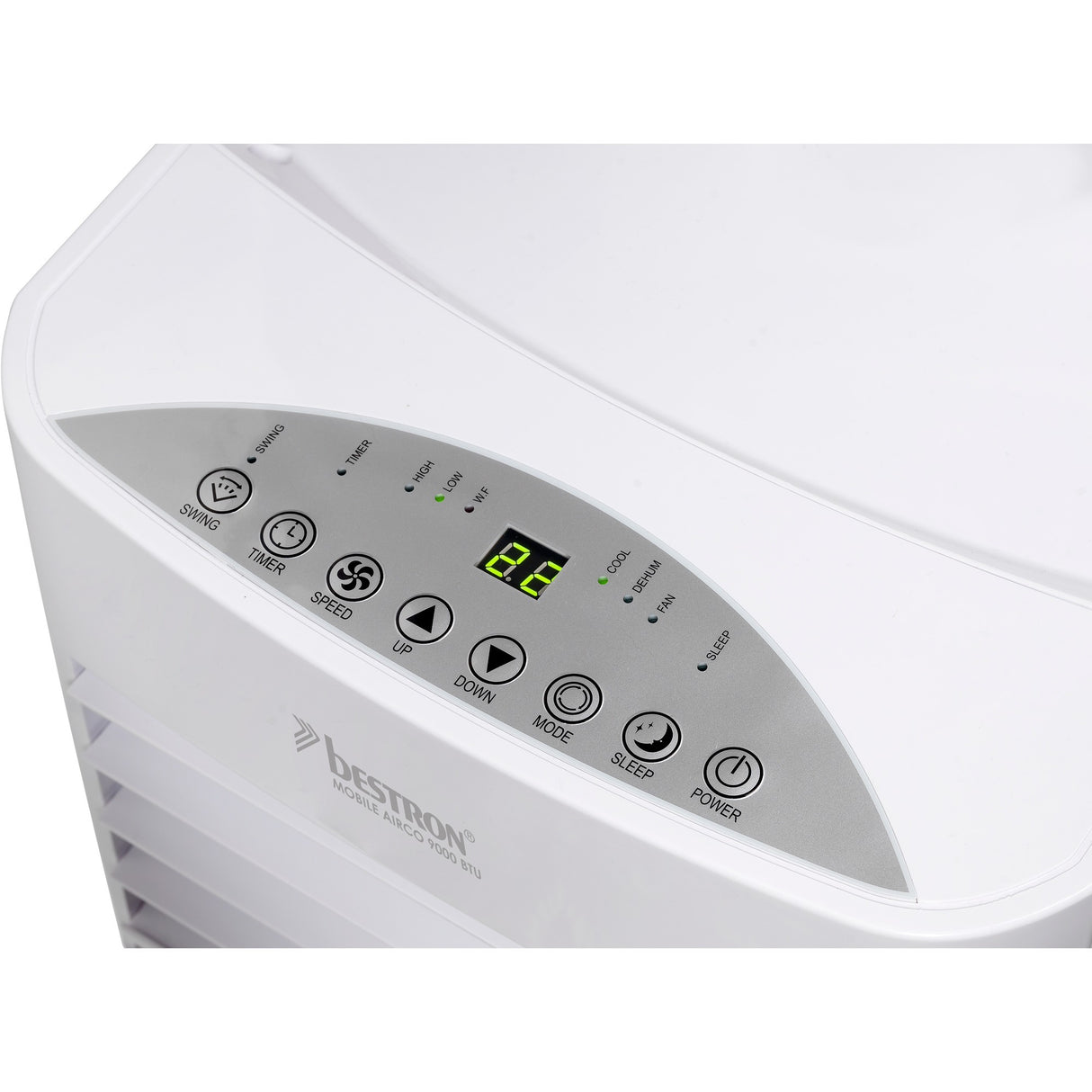 Bestron aac9000 mobilt klimaanlæg (hvidt, kølekapacitet 2,6 kW | med CFC-frit kølemiddel | 9000 btu h)