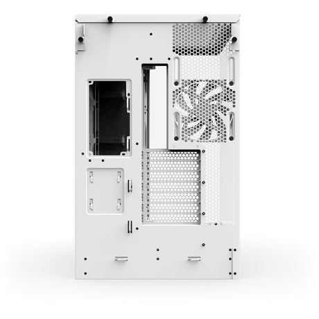 Nzxt h9 flow midi tårnhus (hvid (mat) | 2x USB-A | 1x USB-C | hærdet glas)