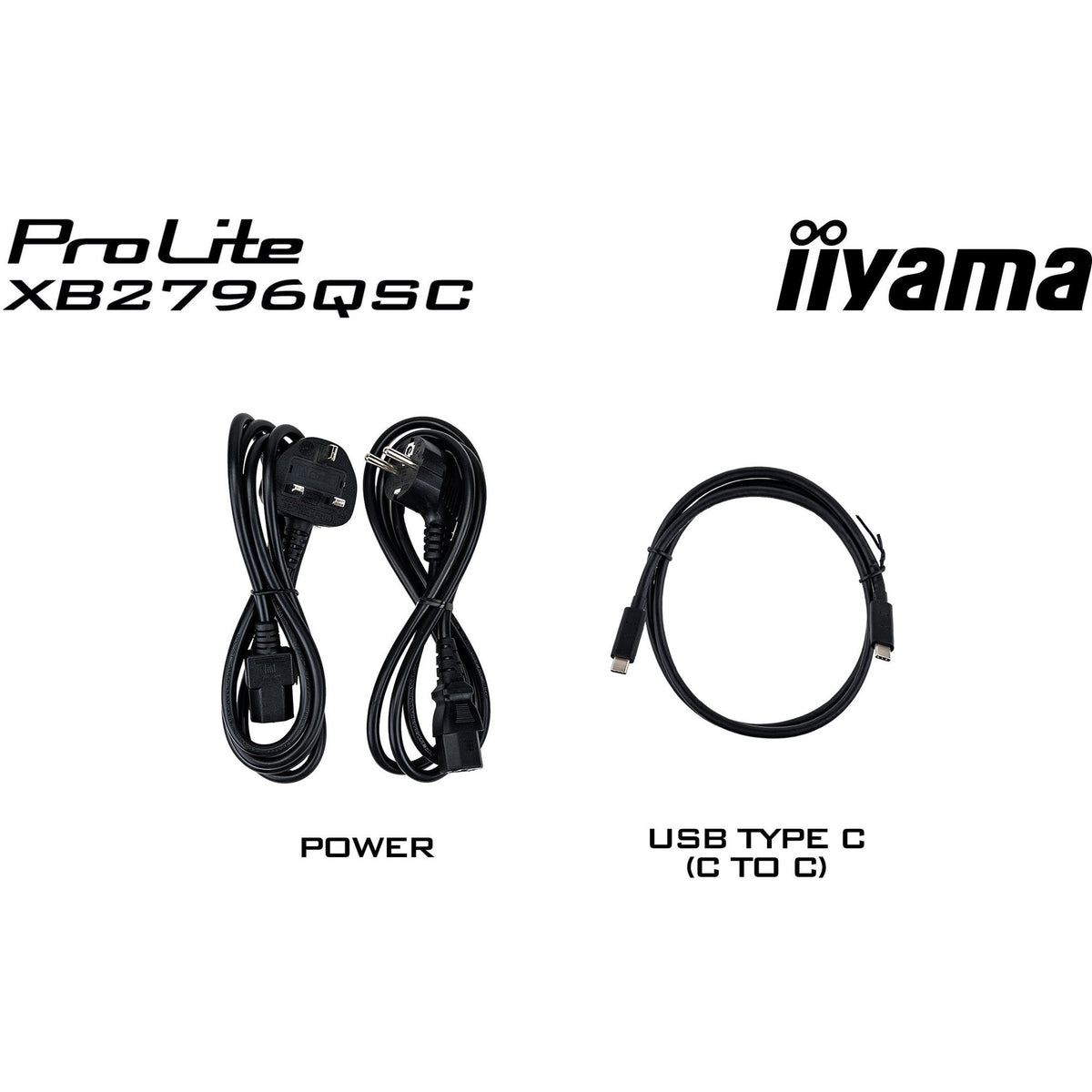 Iiyama prolite xb2796qsc-b1 27 skærm (sort (mat), 75 Hz, HDMI, USB-C, lyd)