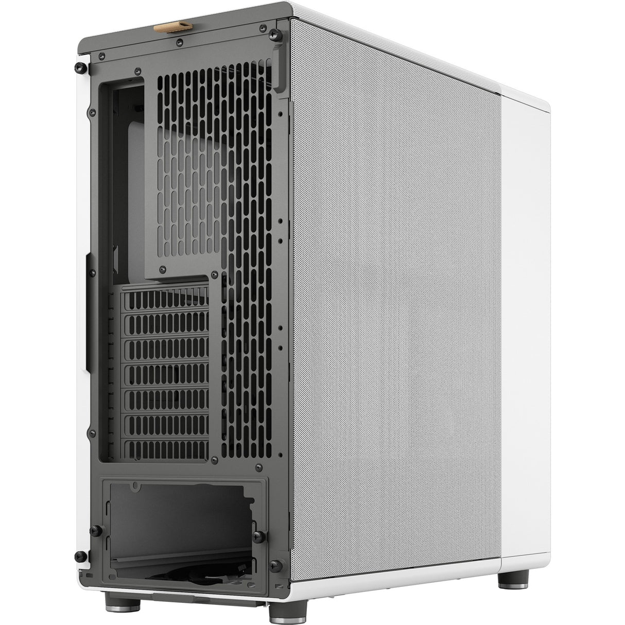 Fractal design nord midi tårnhus (hvid træfarve | 2x USB-A | 1x USB-C)