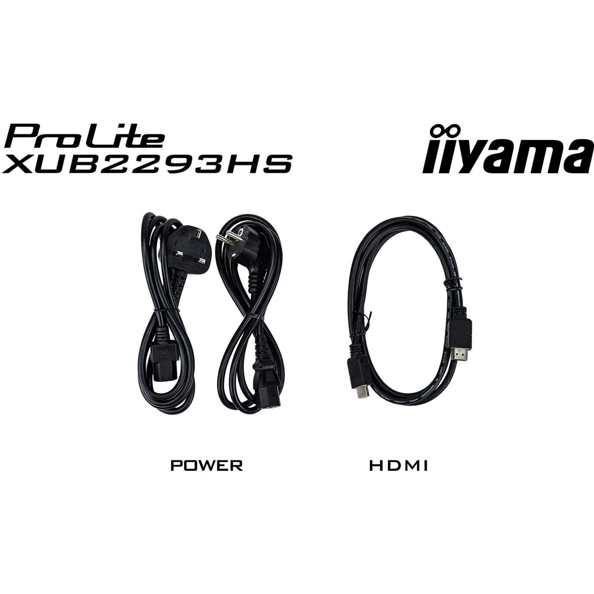 Iiyama prolite xub2293hs-b6 21.5 skærm (sort, hdmi, skærmport)