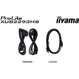 Iiyama prolite xub2293hs-b6 21.5 skærm (sort, hdmi, skærmport)