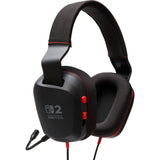 Powera kablet stereoheadset til Nintendo Switch 2 over-ear gaming headset (sort rød, Nintendo Switch 2, Nintendo Switch – OLED-model, Nintendo Switch, Nintendo Switch Lite)