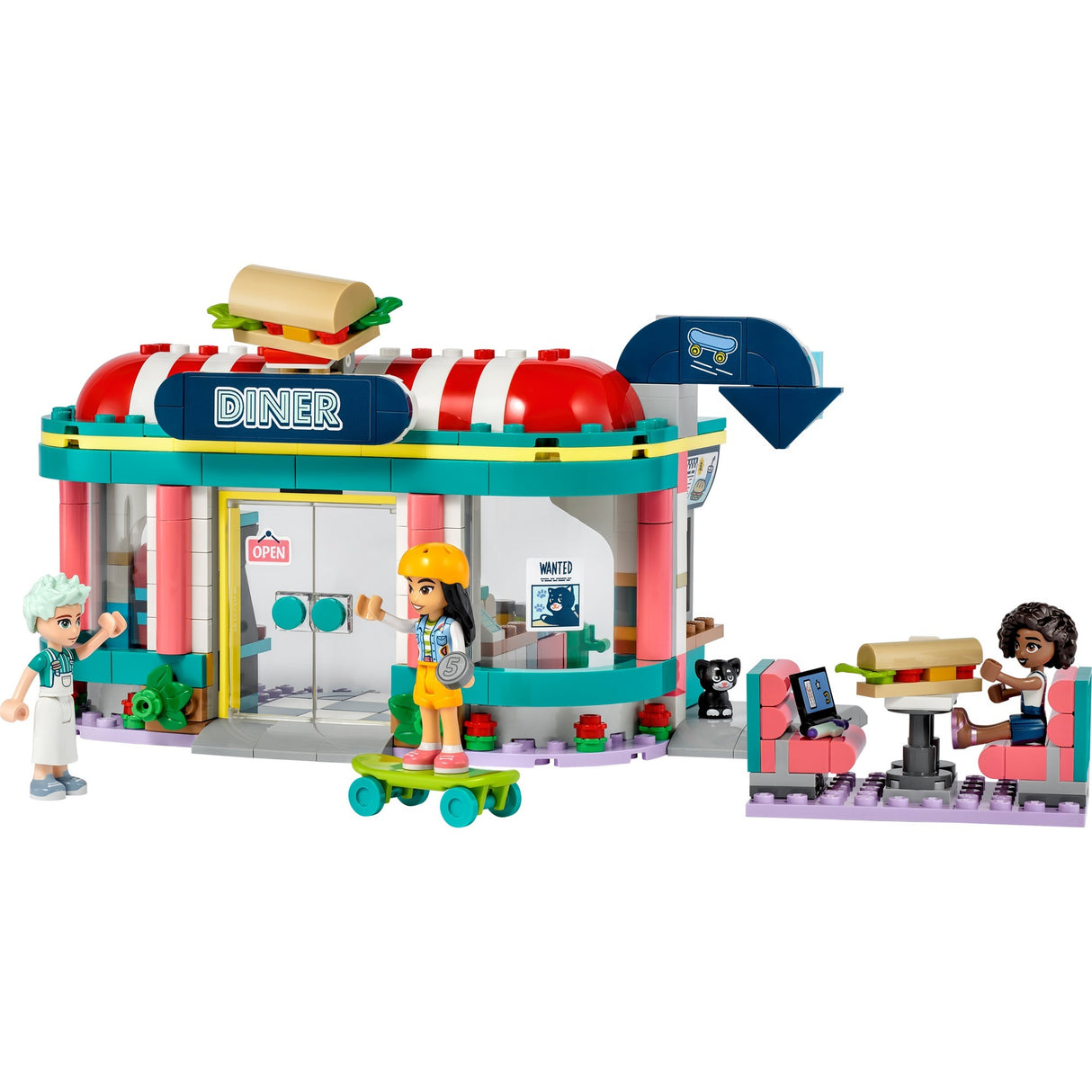 Lego friends - heartlake restaurant i byen byggelegetøj (41728)