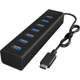 Icy box ib-hub1700-c3 usb hub (sort)