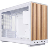 Lian li a3-matx hvid (træudgave) midi-tårnhus (hvid træfarve | 2x USB-A | 1x USB-C | hærdet glas)