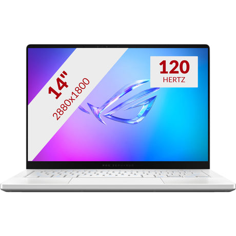 Asus Rog Zephyrus G14 Ga403um-QS024W 14 Copilot+ Gaming Laptop (Hvid | Ryzen 9 270 | RTX 5060 | 16 GB | 1 TB SSD | OLED)