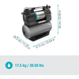 Gardena trykpumpe 5600 silentcomfort (grå rustfrit stål, Bluetooth)