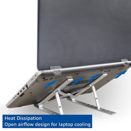 Act connectivity laptop stativ aluminium, foldbar (aluminium, højdejusterbar i 7 positioner)