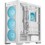 Asus tuf gaming gt302 argb midi tårnhus (hvid | 2x usb-a | 1x usb-c | rgb | hærdet glas)