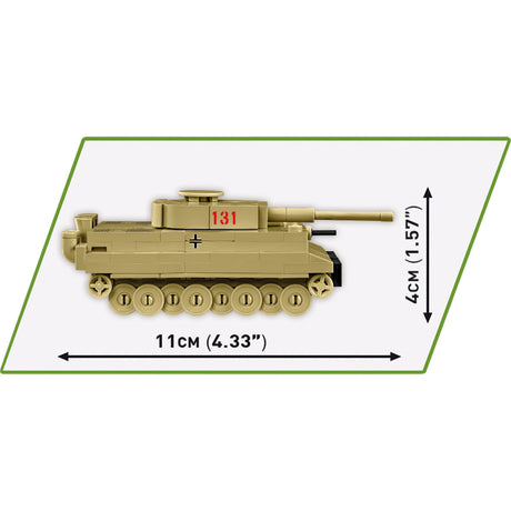 Cobi tiger i 131 constructiespeelgoed (schaal 1:72)