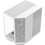 Nzxt h6 flow midi tårnhus (hvid | 2x USB-A | 1x USB-C | hærdet glas)