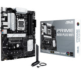 Asus Prime B650-Plus WiFi Socket AM5 bundkort (sort sølv, RAID, 2,5 GB-LAN, WiFi 6e, BT 5.3, lyd, ATX)