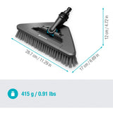 Gardena cleansystem håndtagsbørste blød flex vaskebørste (grå, 18812-20)