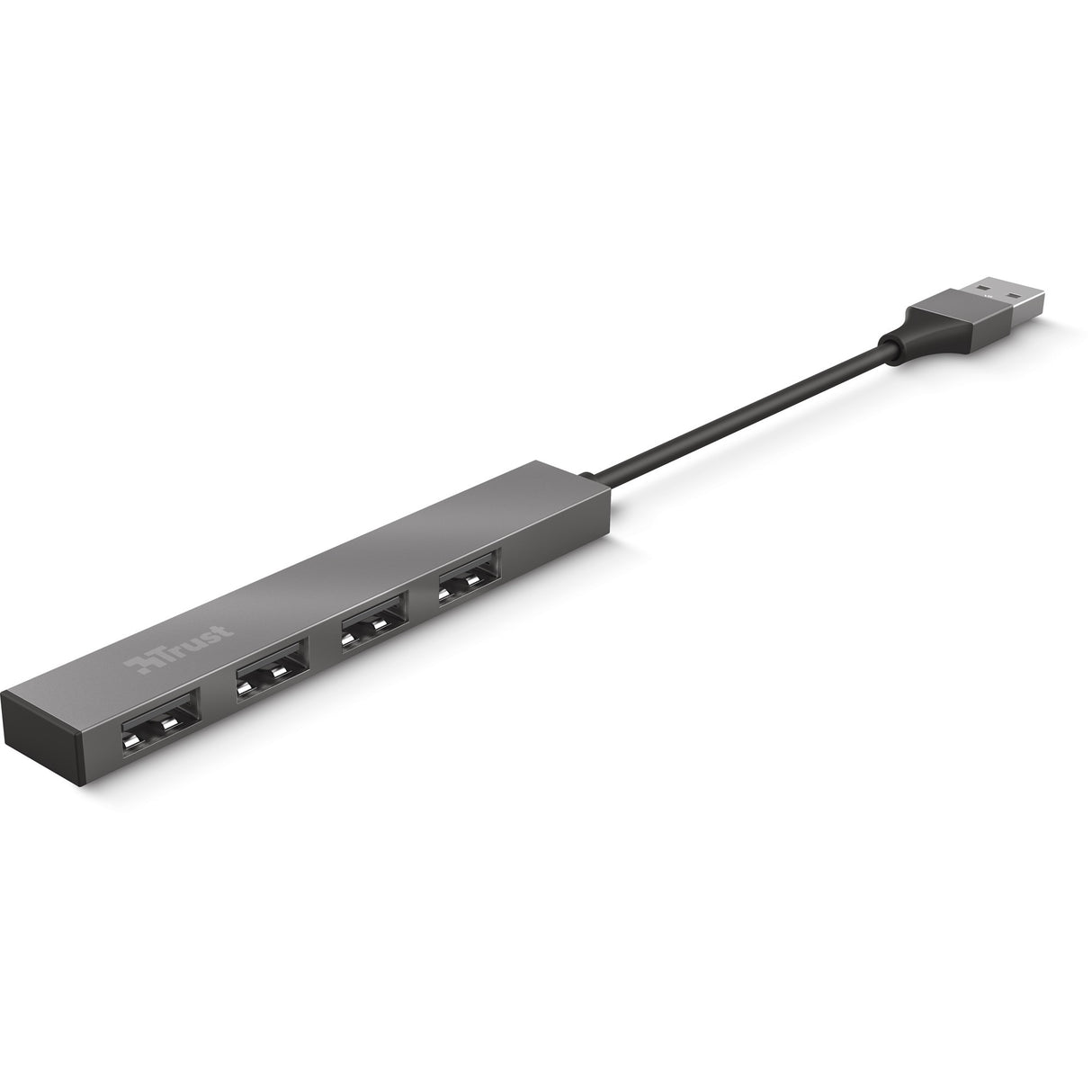 Trust halyx aluminium 4-ports mini USB hub USB hub (aluminium)