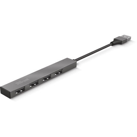 Trust halyx aluminium 4-ports mini USB hub USB hub (aluminium)