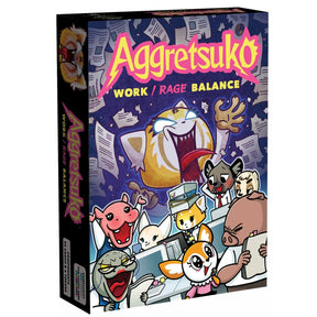 Europæisk spillernetværk aggretsuko: work rage balance kortspil (engelsk, 3 - 6 spillere, 30 minutter, fra 10 år)