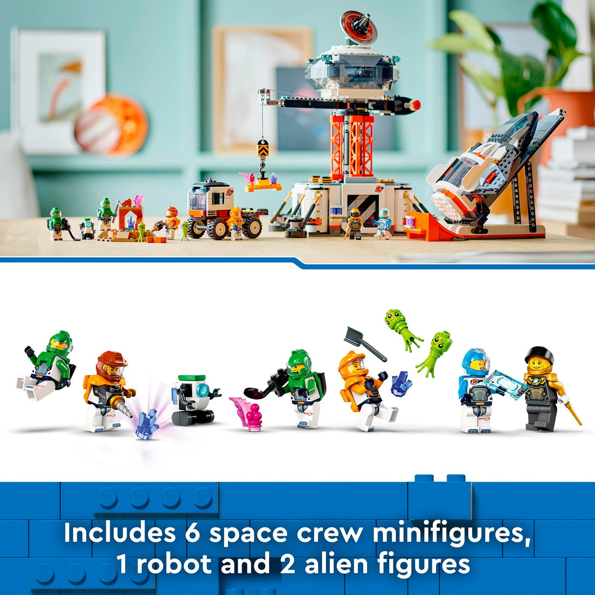 Lego City - rumbase og raketaffyringspude byggelegetøj (60434)