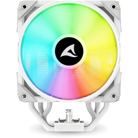 Sharkoon a50 rgb cpu køler (hvid, 4-benet pwm blæserstik)