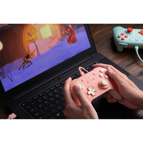 8bitdo ultimate 2c kablet gamepad (fersken lysegul)