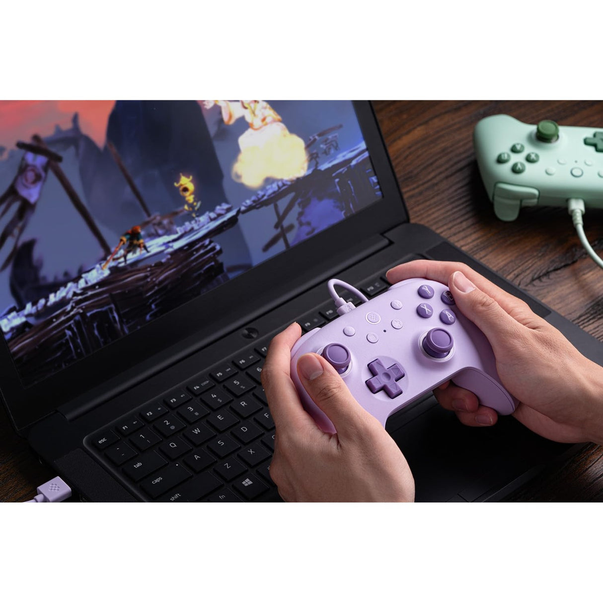 8bitdo ultimate 2c kablet gamepad (lilla)