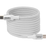 Club 3D USB-C magnetisk spole 240W PD3.1 hvidt kabel, 2 meter kabel (hvid)