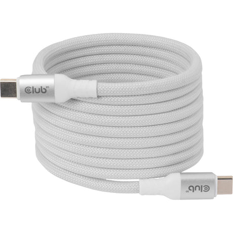 Club 3D USB-C magnetisk spole 240W PD3.1 hvidt kabel, 2 meter kabel (hvid)