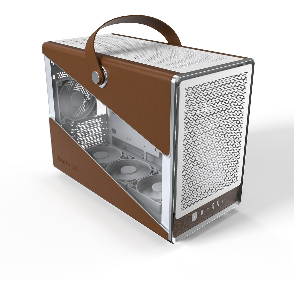 Montech heritage pro midi tårnhus (hvid beige | 2x USB-A | 1x USB-C)