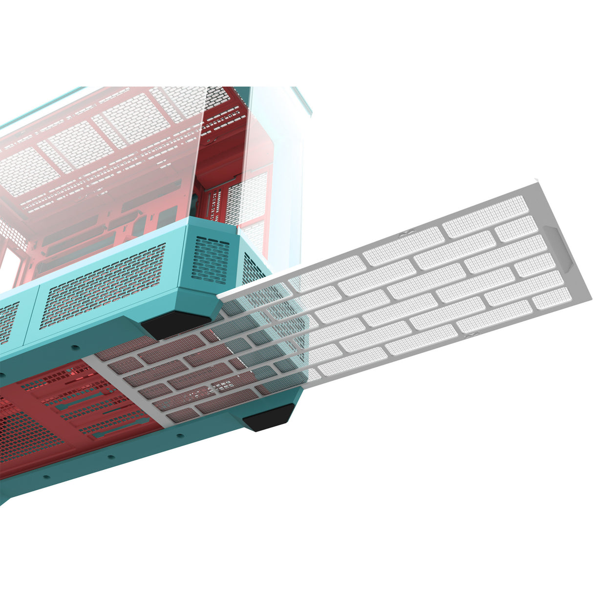 Thermaltake view 600 tg mint jordbær stort tårnhus (myntebær | 2x USB-A | 1x USB-C | hærdet glas)