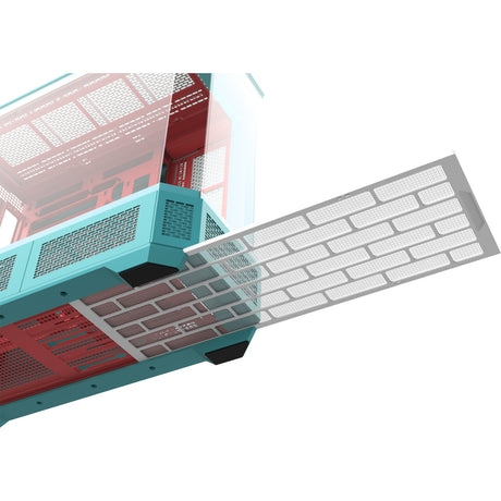 Thermaltake view 600 tg mint jordbær stort tårnhus (myntebær | 2x USB-A | 1x USB-C | hærdet glas)