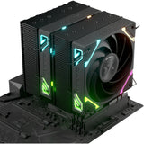 Xyz PC Gear Thermax 6 Duo RGB CPU-køler (sort, ARGB, PWM)