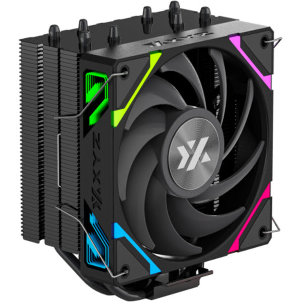 Xyz PC Gear Thermax 4 RGB CPU-køler (sort, ARGB, PWM)