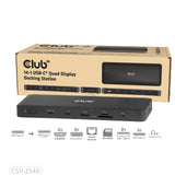 Club 3D 14-1 USB-C Quad Display dockingstation (sort)
